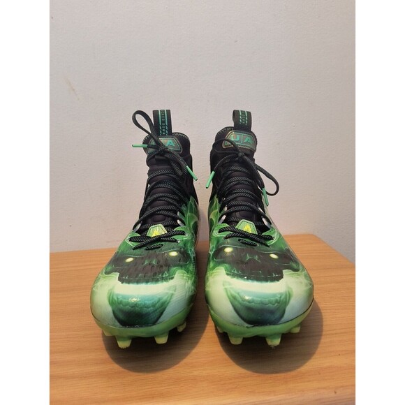 Under Armour Size 10.5 Men Spotlight Lux MC LE Slime Football Cleats 3025376 001 main image 4